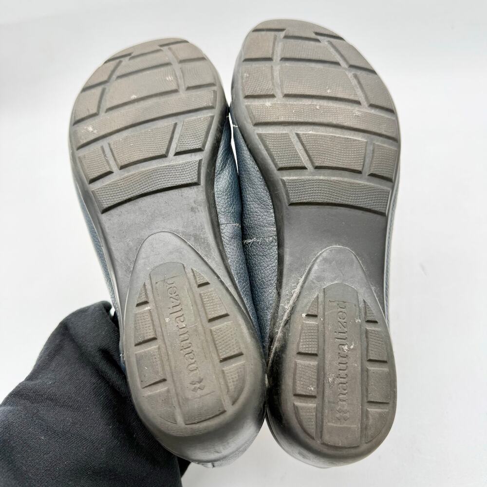 Naturalizer Cushioned Blue Leather Slip-On Flats Women's 9.5 - Picture 6 of 6